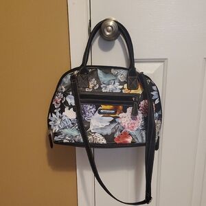 Stone & co Floral Black Handbag